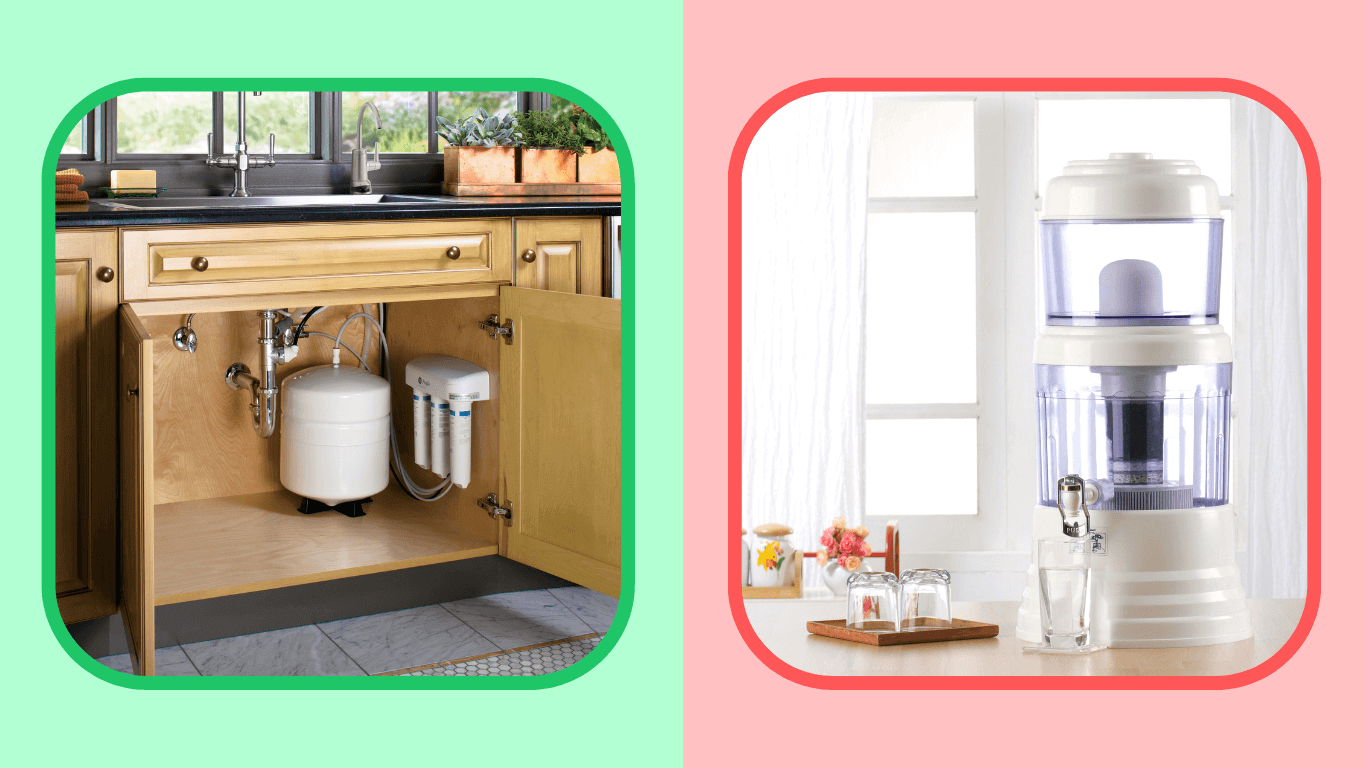 Under-Sink vs normal Water Filters under sink vs normal water filter